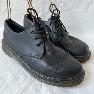 Dr Martens 1461 Y oxfords black leather youth womens 7 lace up shoes docs doc